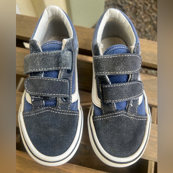 🪼💙VANS ANAHEIM FACTORY OLD SKOOL 36 DX BLUE SUED CLASSIC VELCRO LOW TOP💙🪼 - Picture 3 of 6